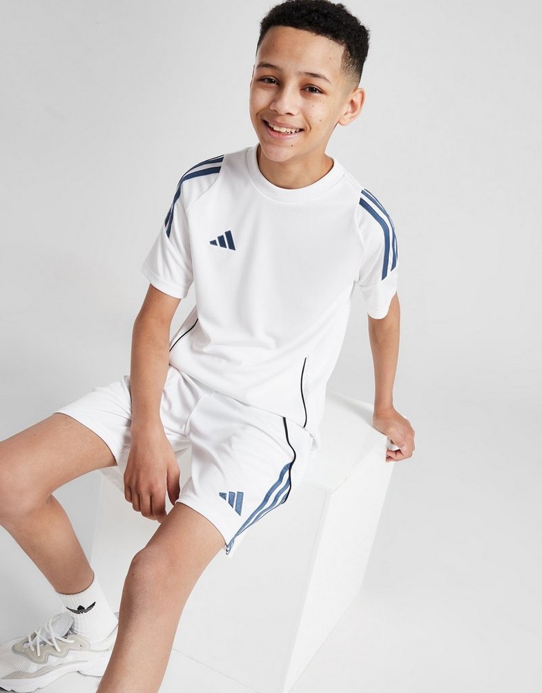 Krótkie spodenki, szorty dziecięce ADIDAS TIRO24 SHORT WHT/BLU B