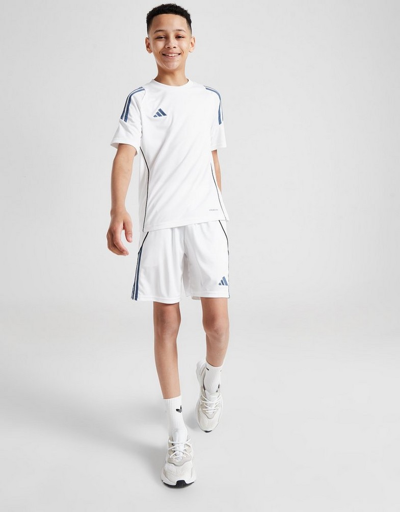 Krótkie spodenki, szorty dziecięce ADIDAS TIRO24 SHORT WHT/BLU B