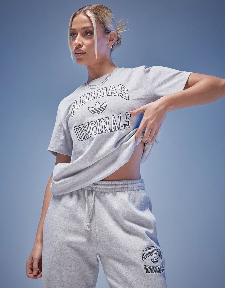 Moteriški marškinėliai ADIDAS MARŠKINĖLIAI BOYFRIEND TEE JE4229 Pilka
