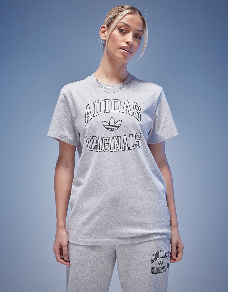 Moteriški marškinėliai ADIDAS MARŠKINĖLIAI BOYFRIEND TEE JE4229 Pilka