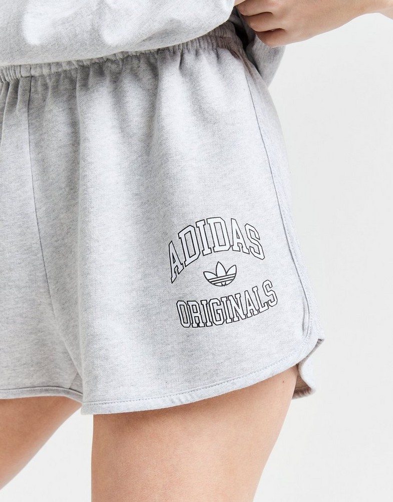 Krótkie spodenki, szorty damskie ADIDAS SZORTY SHORTS JE4230 Szary