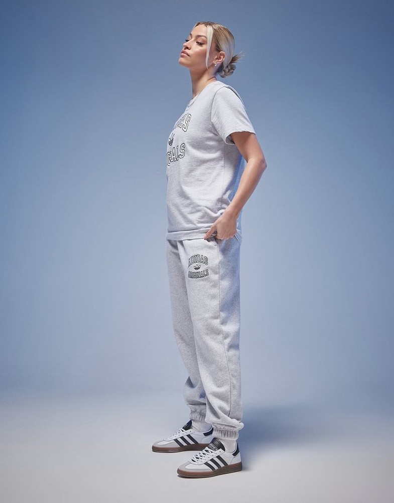 Dámske nohavice ADIDAS NOHAVICE  JOGGERS IZ0182 Sivá