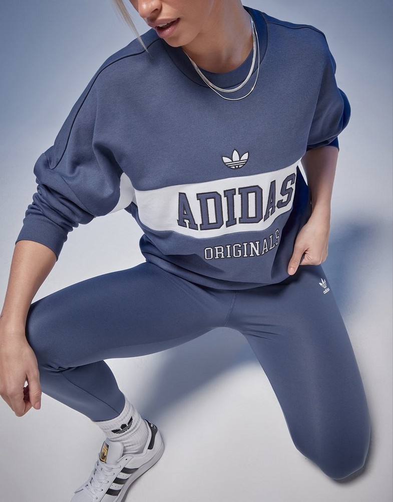 Жіночі кофти ADIDAS КОФТА LOOSE CREW IX5035 Темно-синій