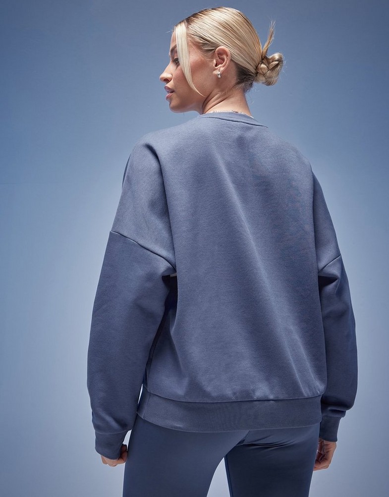 Жіночі кофти ADIDAS КОФТА LOOSE CREW IX5035 Темно-синій