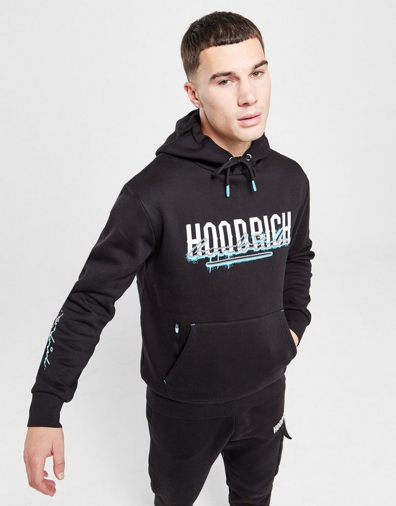 Чоловічі кофти HOODRICH КОФТА З КАПЮШОНОМ SPLATTER HD BLK HR - 0124 - 0391 Чорний