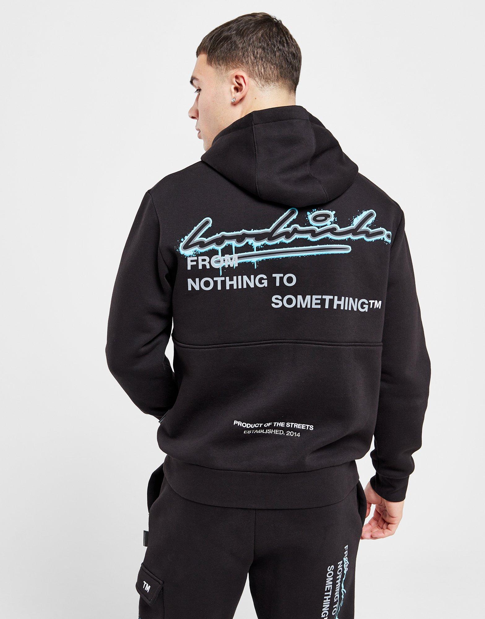 HOODRICH BLUZĂ CU GLUGĂ SPLATTER HD BLK Bărbați Negru HR - 0124