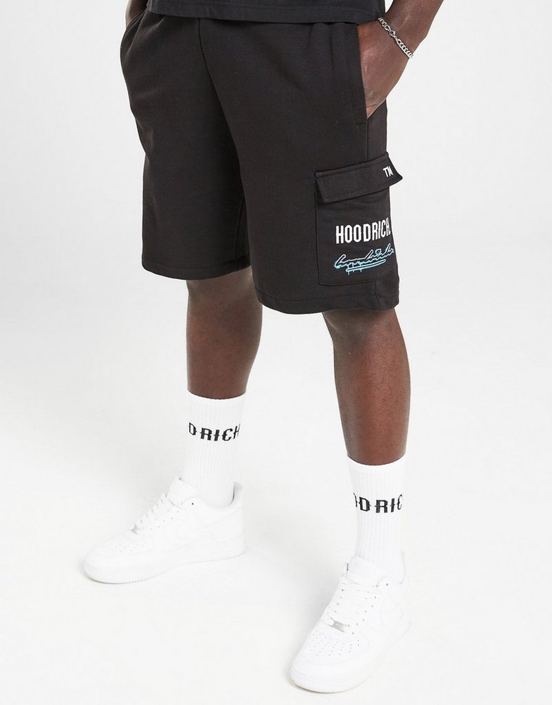 Чоловічі шорти HOODRICH ШОРТИ SPLATTER SHORT BLK HR - 0124 - 0394 Чорний