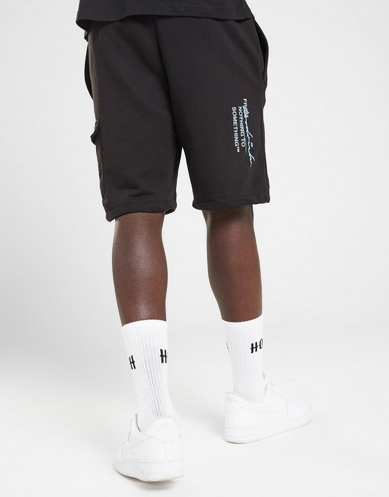 Чоловічі шорти HOODRICH ШОРТИ SPLATTER SHORT BLK HR - 0124 - 0394 Чорний