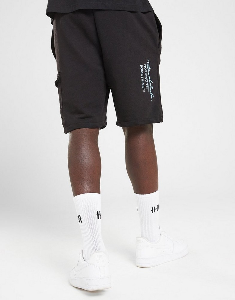 Férfi rövidnadrág HOODRICH RÖVIDNADRÁG SPLATTER SHORT BLK