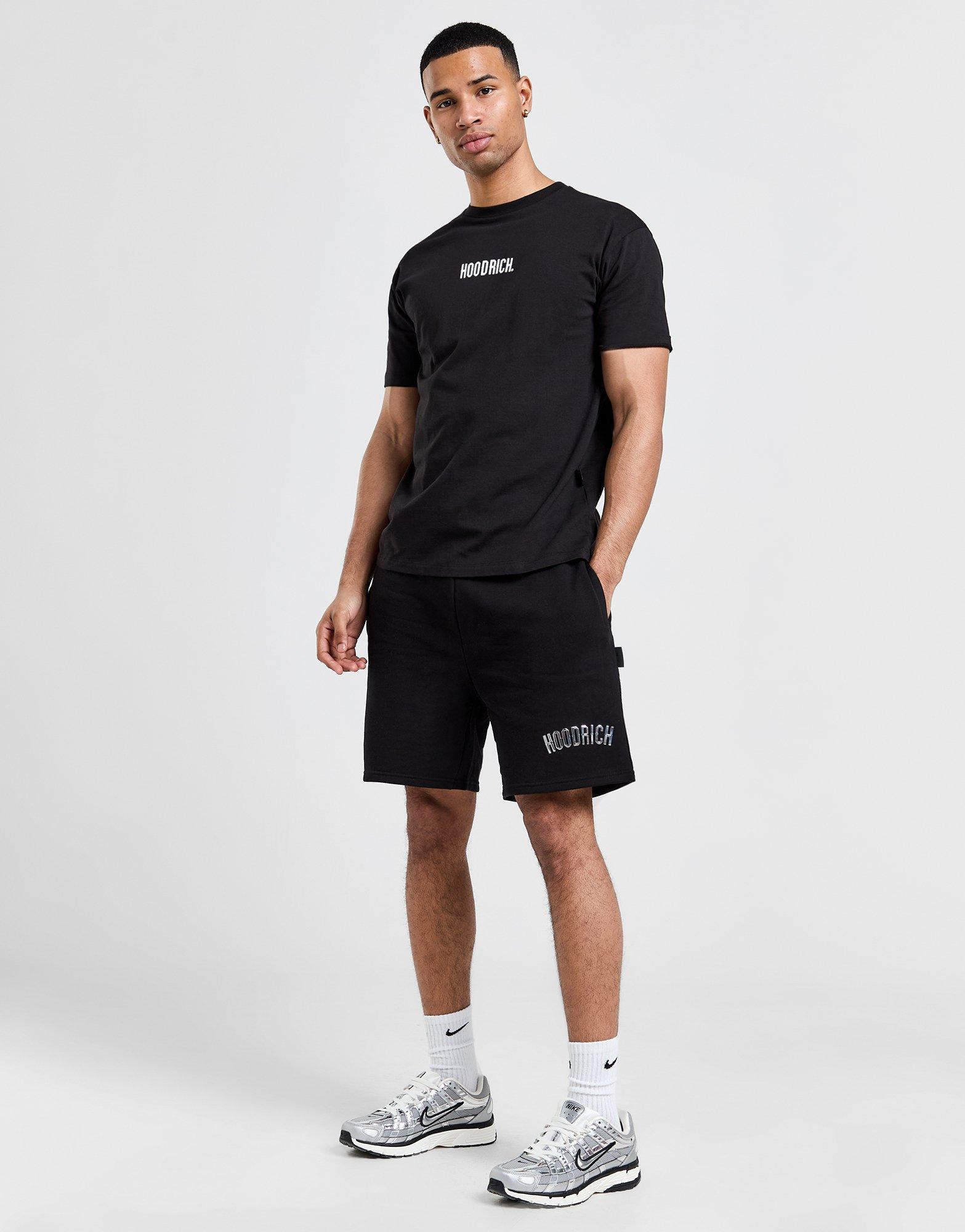 Pánske šortky HOODRICH ŠORTKY  CHROME SHORT BLK HR - 0124 - 0410 Čierna