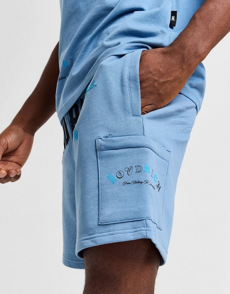 Férfi rövidnadrág HOODRICH RÖVIDNADRÁG HEAT SHORT BLU HR - 0124 - 0402 Kék