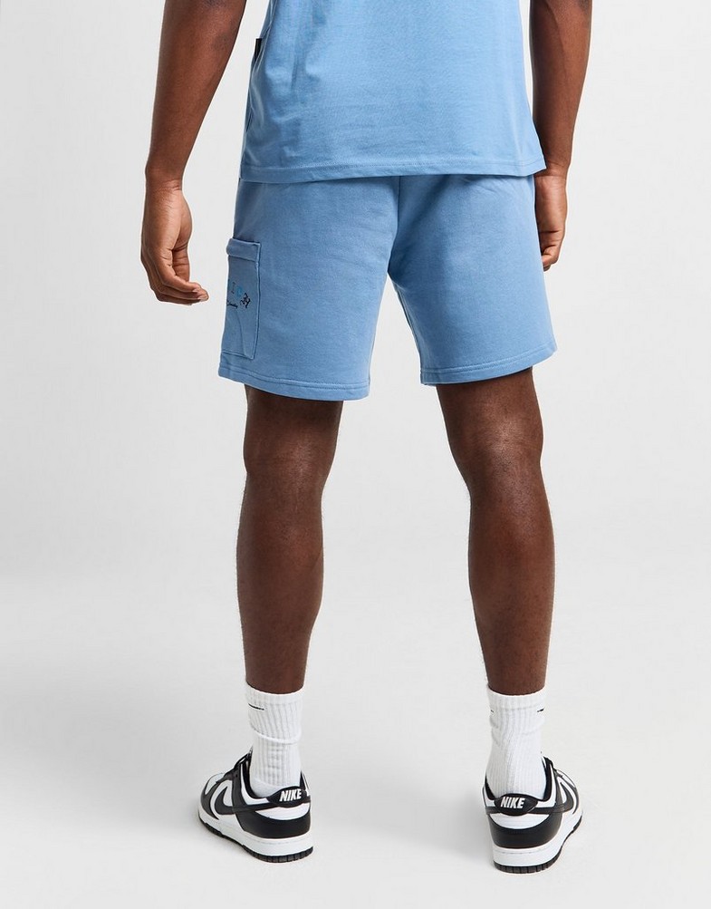 Férfi rövidnadrág HOODRICH RÖVIDNADRÁG HEAT SHORT BLU HR - 0124 - 0402 Kék