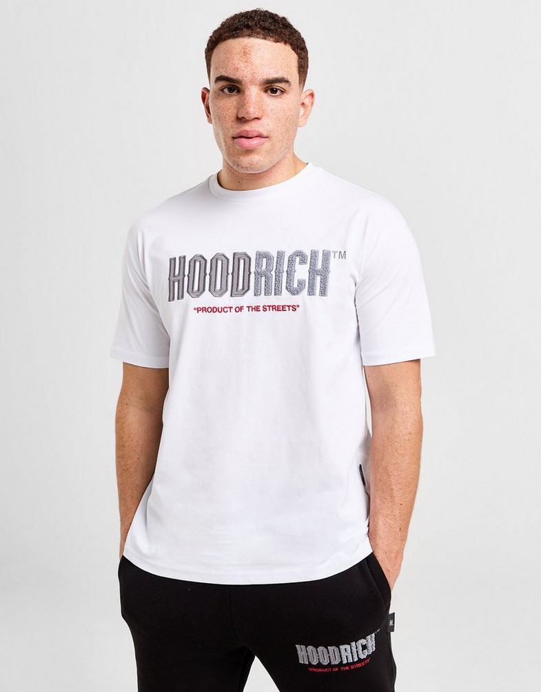 Koszulka, t-shirt męski HOODRICH T-SHIRT OG FADE TEE WHT HR - 0124 - 0469 Biały