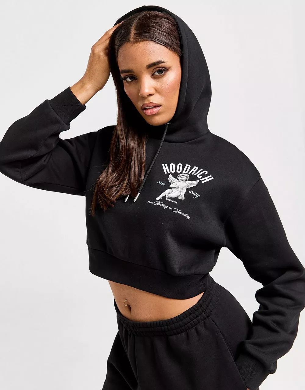 HOODRICH КОФТА З КАПЮШОНОМ GLOW CRP HD BLK, фото 1 з 5