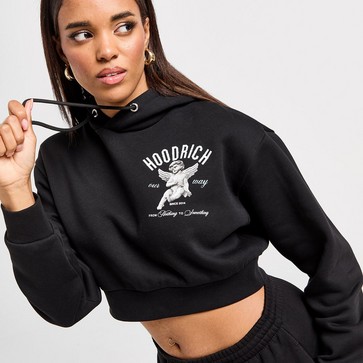 Bluză pentru femei HOODRICH BLUZĂ CU GLUGĂ GLOW CRP HD BLK