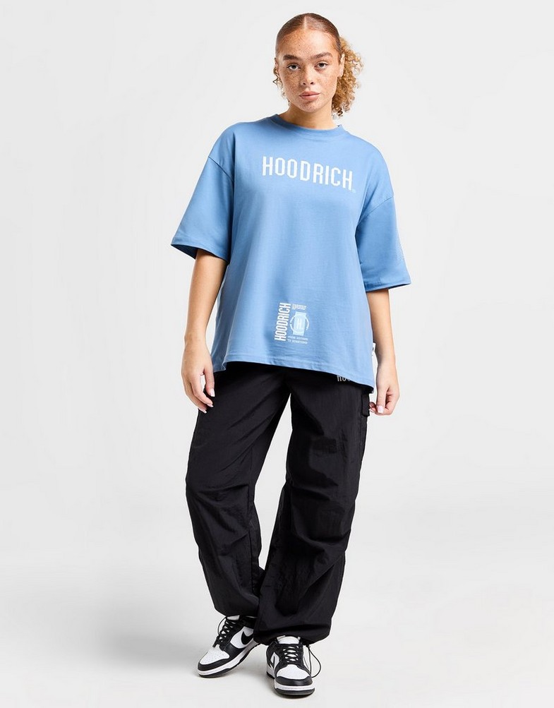 Tricouri HOODRICH TRICOU AZURE V2 BF T TEAL HW01240153 • Albastru