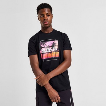 Tricou pentru bărbați MCKENZIE TRICOU SUNSET PALM BLK