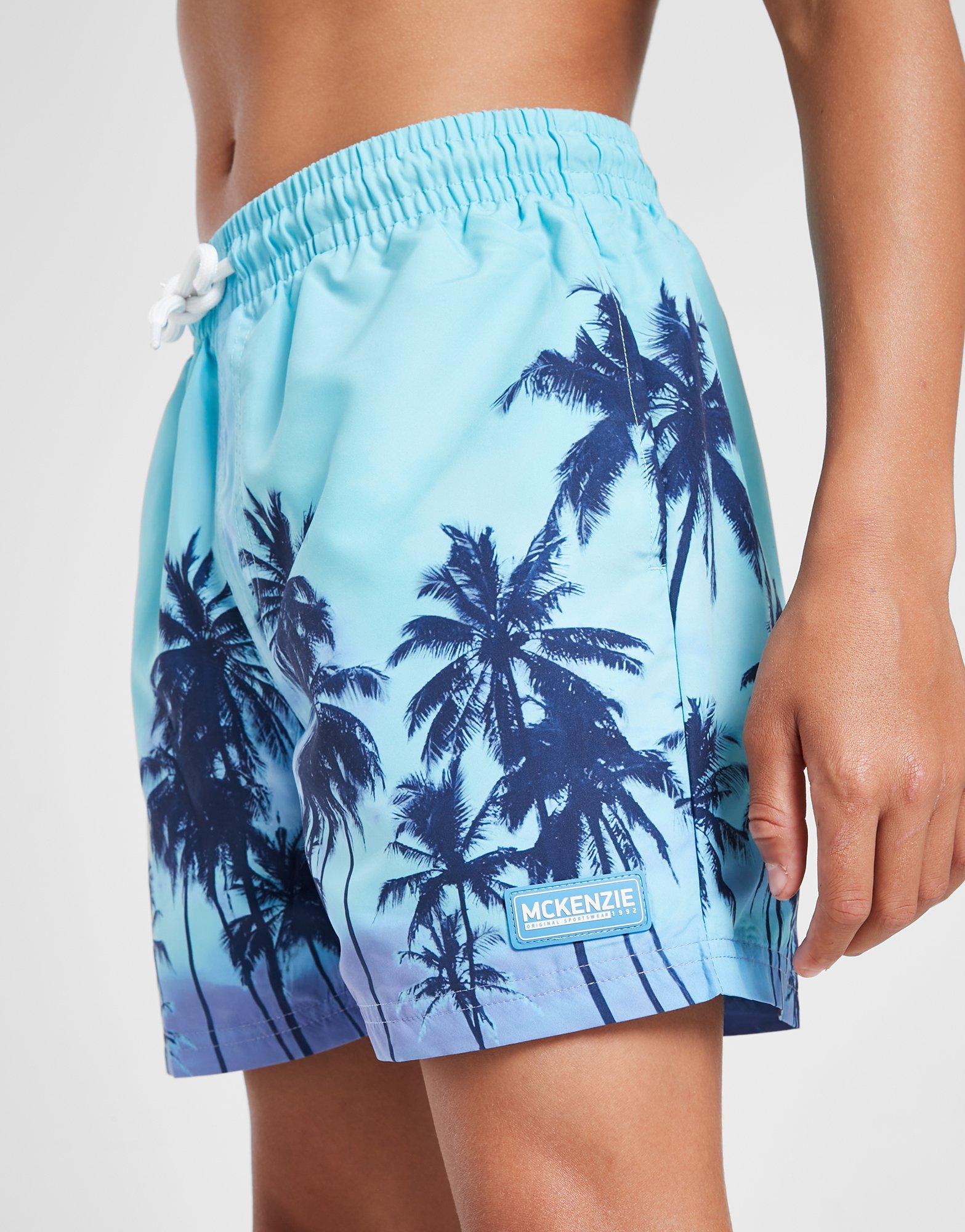 Detské krátke nohavice MCKENZIE ŠORTKY  SUNSET PALM SWM AZB B MCKTJB16221119 Modrá