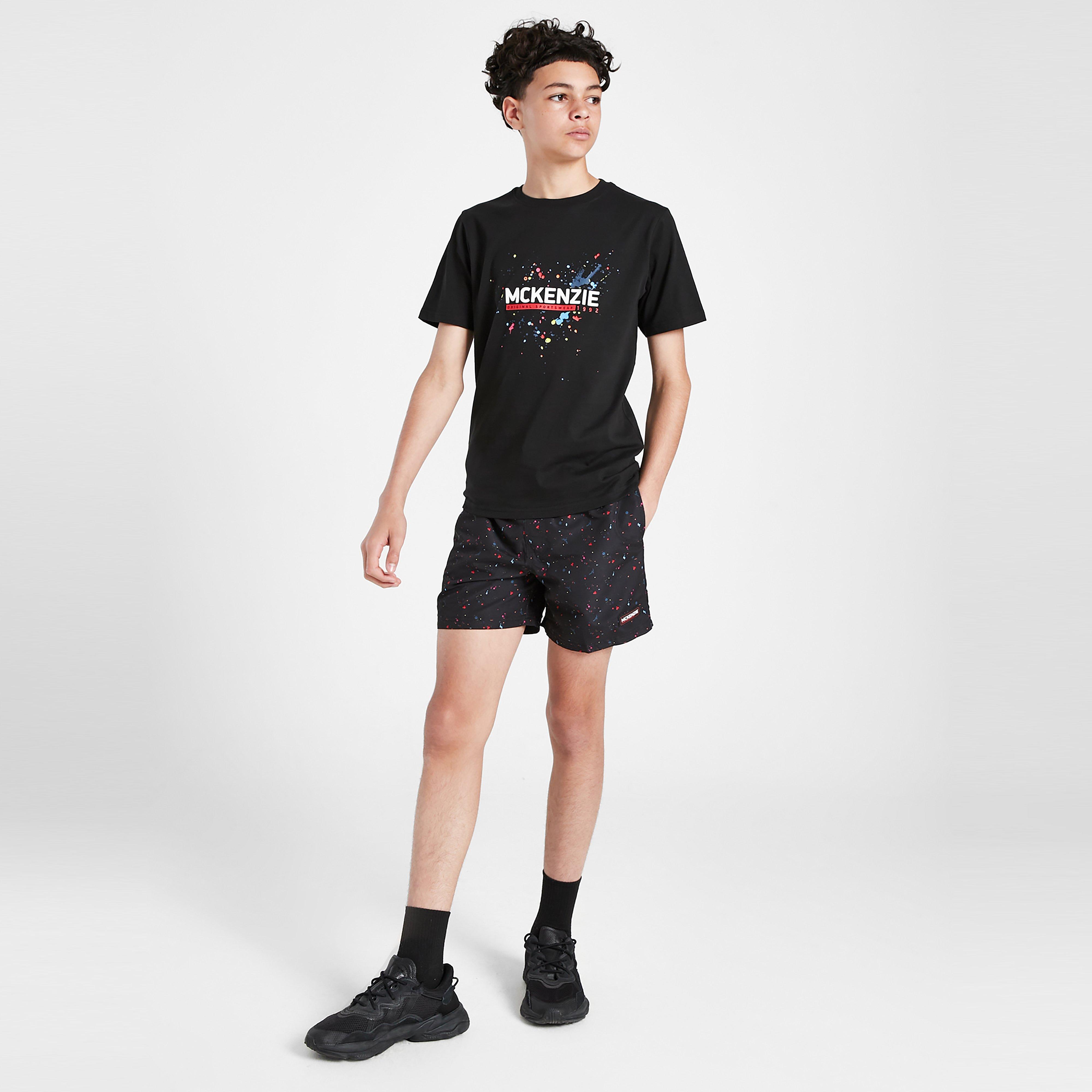 Pantaloni scurți pentru copii MCKENZIE PANTALONI SCURȚI PAINT SWM BLK B
