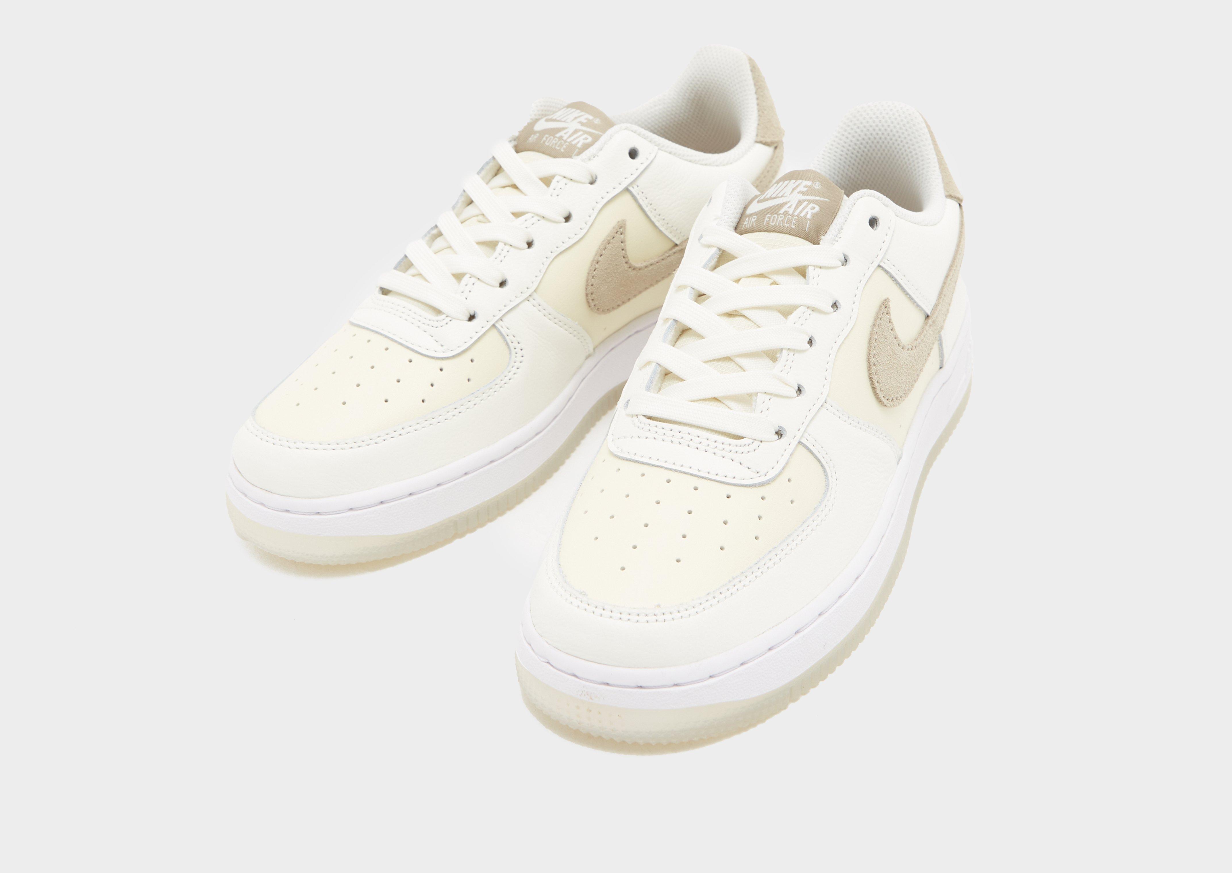 Buty sneakersy dla dzieci NIKE AIR FORCE 1 LV8  HF5349-100 Khaki