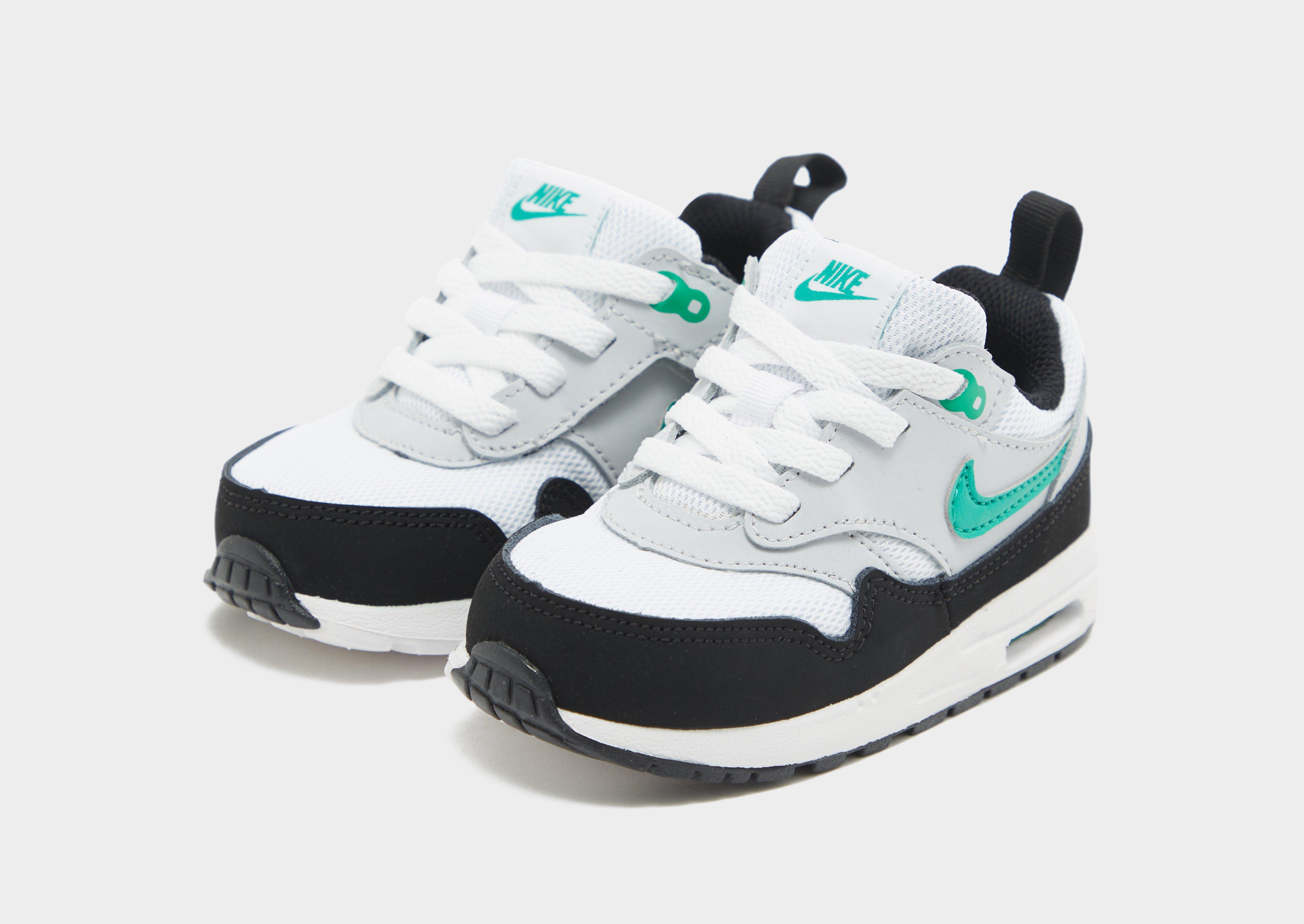 Buty sneakersy dla dzieci NIKE AIR MAX 1 EASYON BT DZ3309-108 Zielony