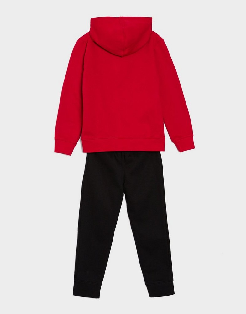 Gyerek melegítőszett JORDAN MELEGÍTŐ MJ BRKLYN FLC FZ HOODIE SET 6BD325-023 Piros