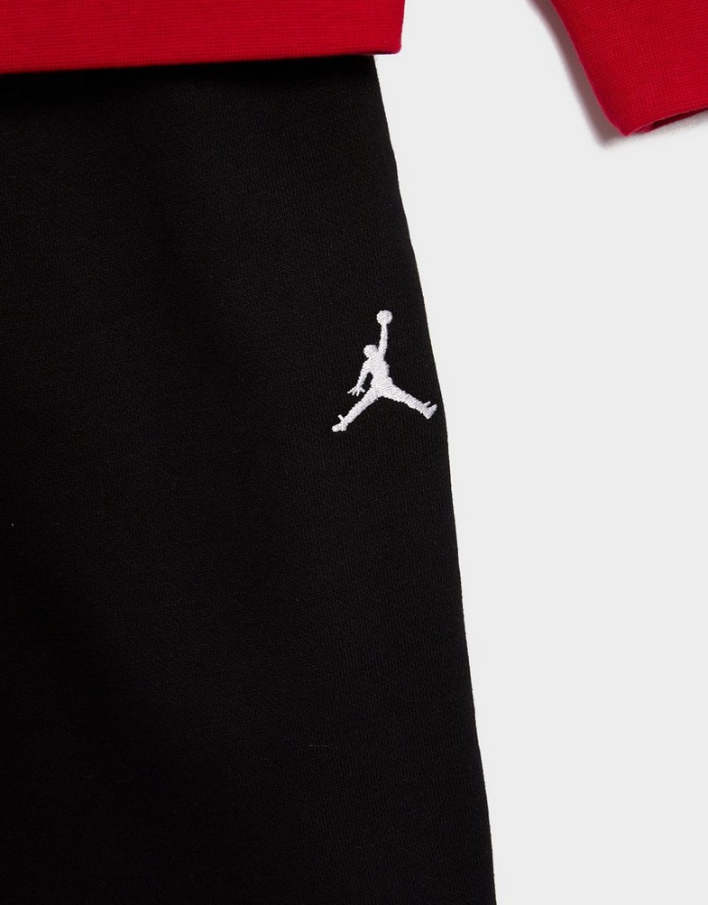 Gyerek melegítőszett JORDAN MELEGÍTŐ MJ BRKLYN FLC FZ HOODIE SET 6BD325-023 Piros