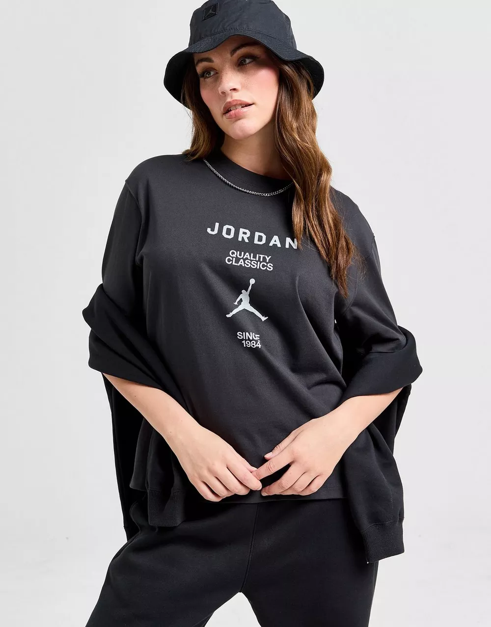 Jordan ФУТБОЛКА W JORDAN SS GF GFX TEE JQC OFF NOIR/(SAIL), фото 1 з 5