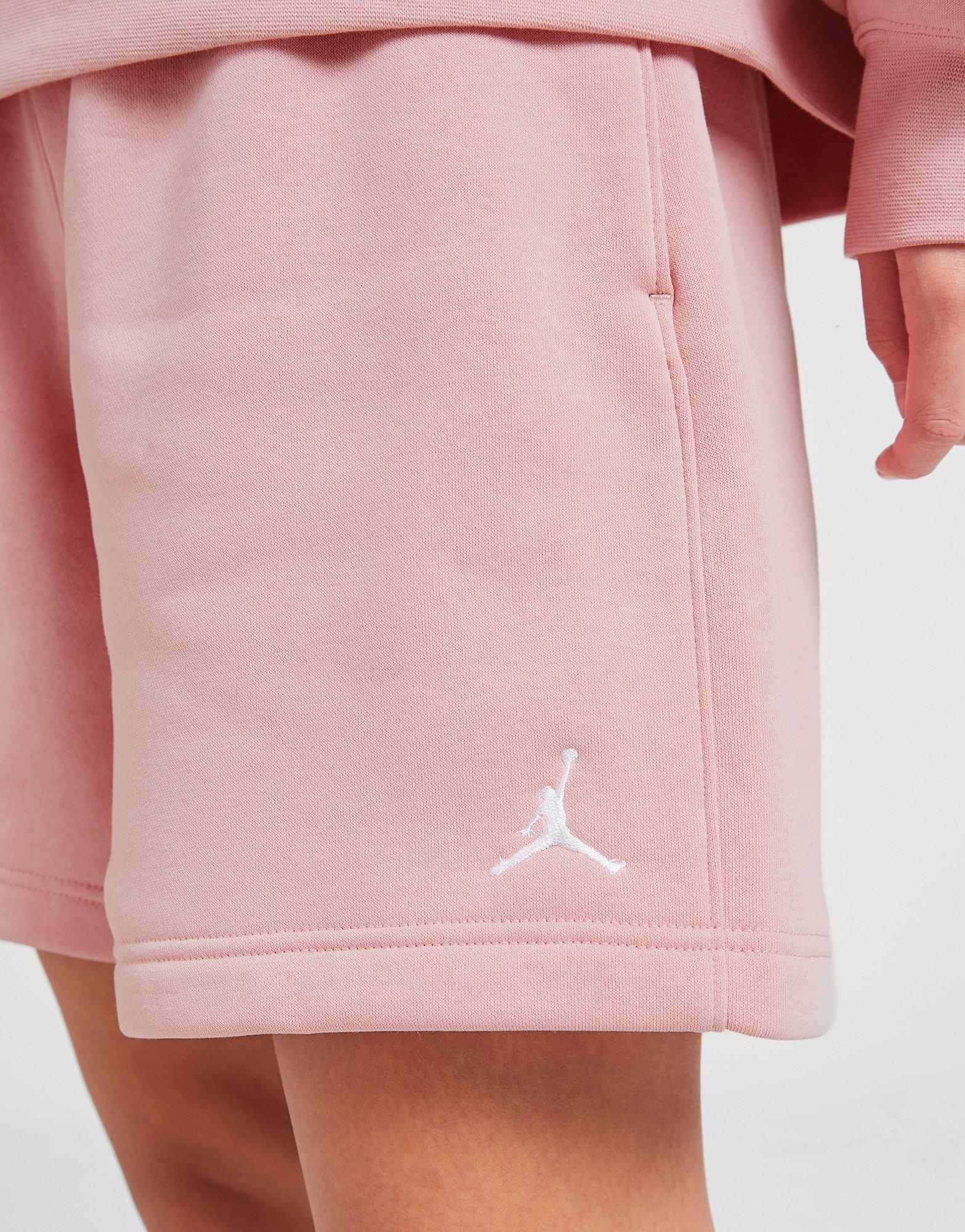 Női rövidnadrág RÖVIDNADRÁG W JORDAN BRKLN FLC SHORT 2 PINK GLAZE/WHITE FN4497-607 Rózsaszín