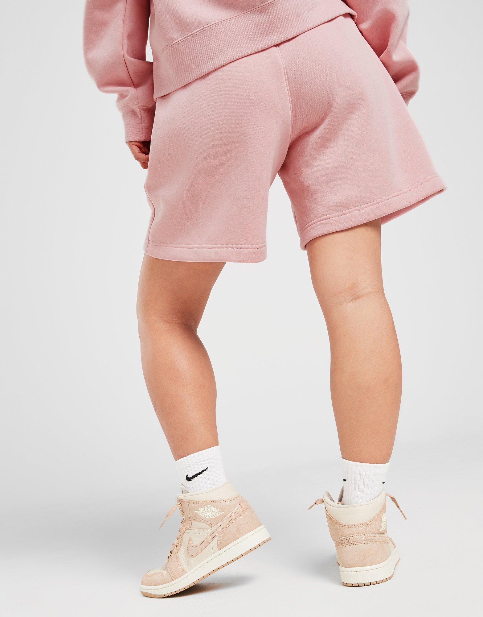 Női rövidnadrág RÖVIDNADRÁG W JORDAN BRKLN FLC SHORT 2 PINK GLAZE/WHITE FN4497-607 Rózsaszín