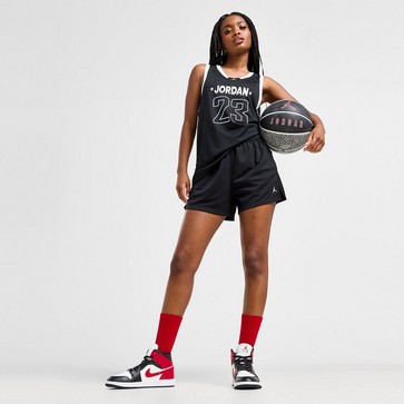 Pantaloni scurți pentru femei PANTALONI SCURȚI W JORDAN SPT MESH SHORT SLD BLACK/WHITE
