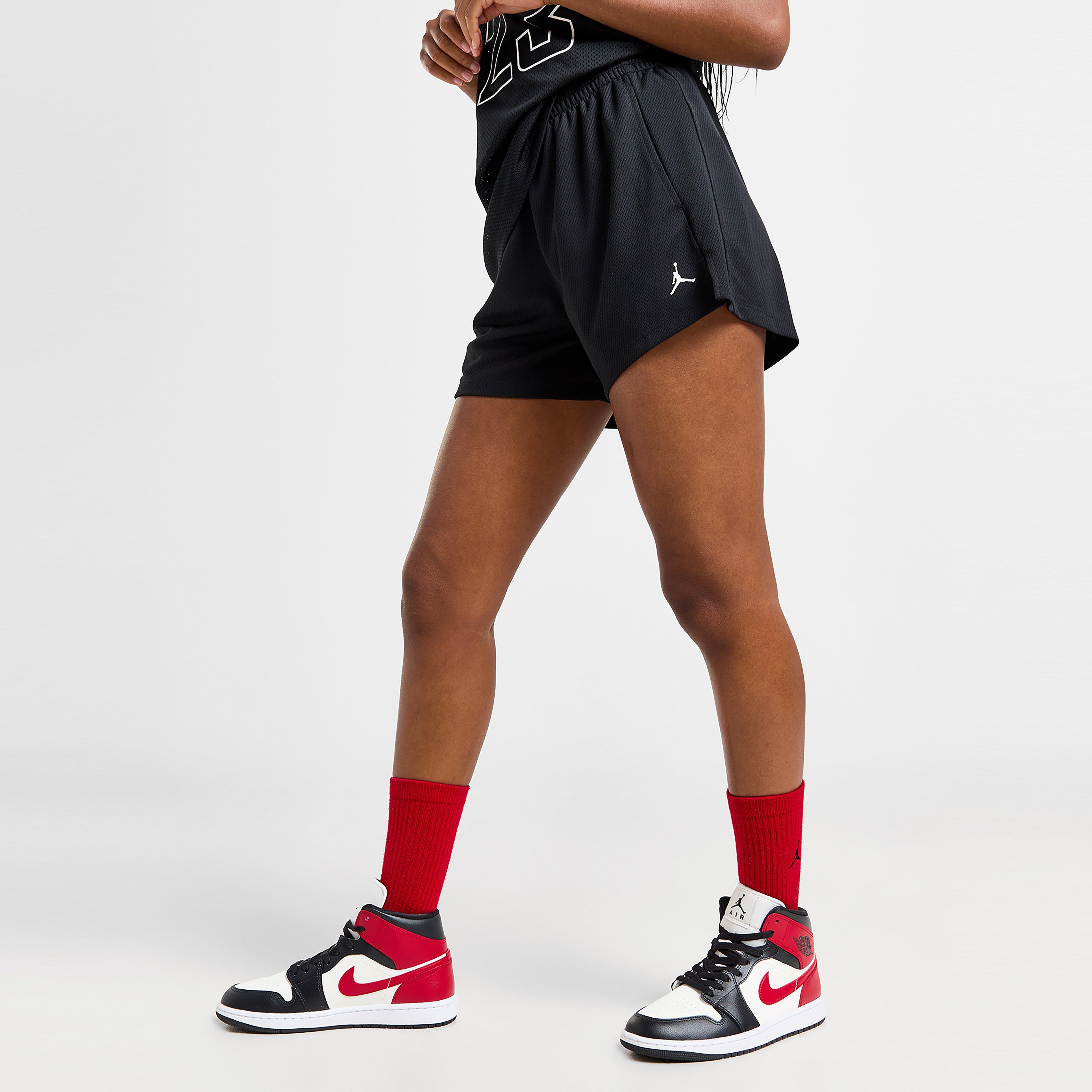 Női rövidnadrág RÖVIDNADRÁG W JORDAN SPT MESH SHORT SLD BLACK/WHITE