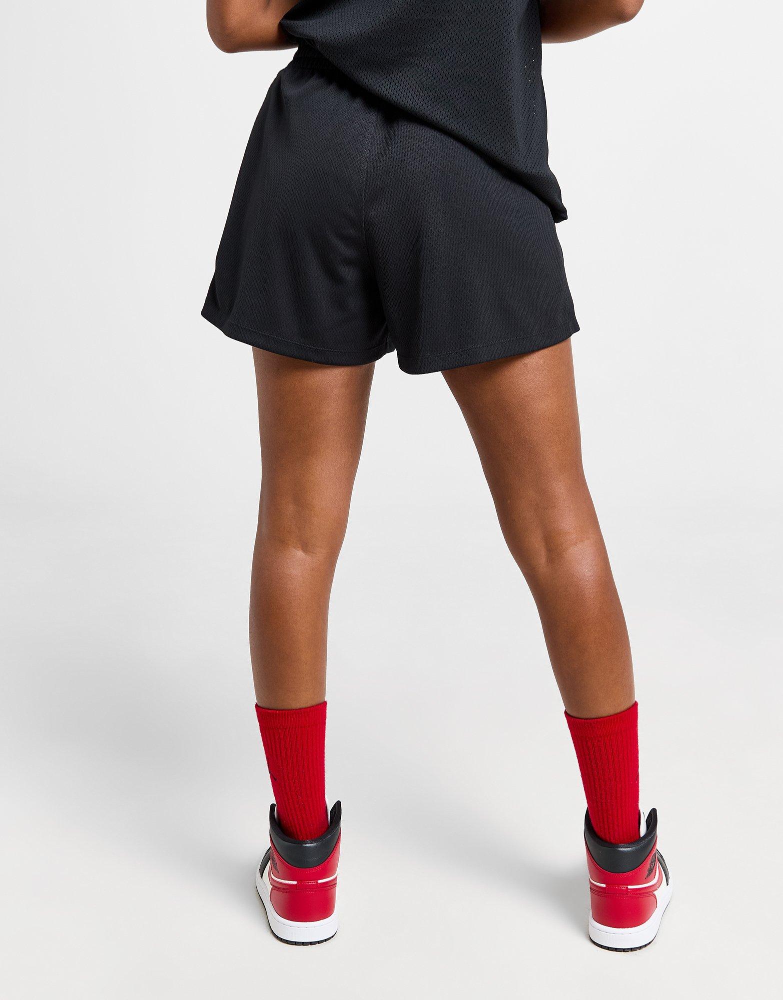 Női rövidnadrág RÖVIDNADRÁG W JORDAN SPT MESH SHORT SLD BLACK/WHITE FN5162-010 Fekete