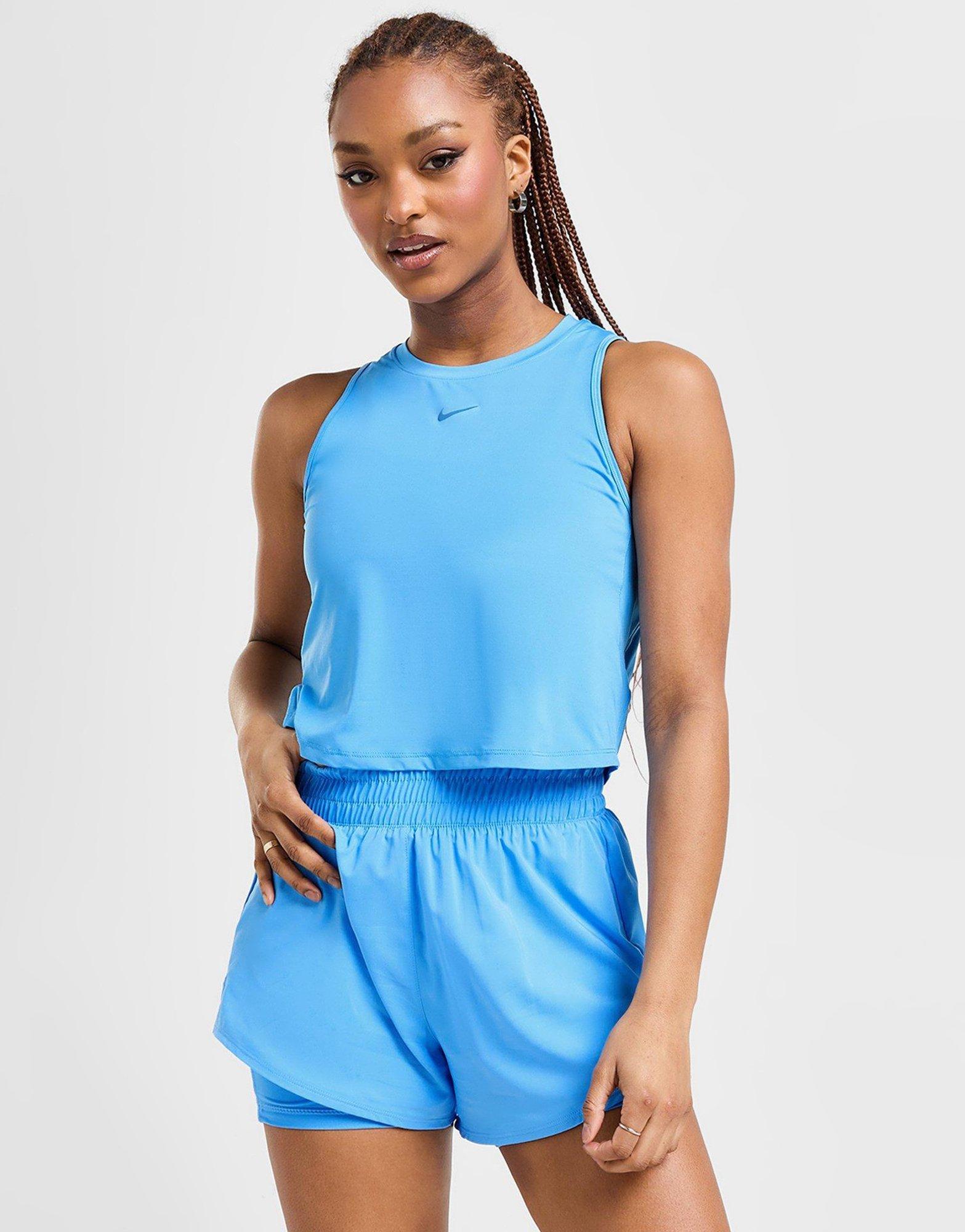 Női top NIKE TOP W NK ONE CLASSIC DF CRP TANK FN2845-412 Kék