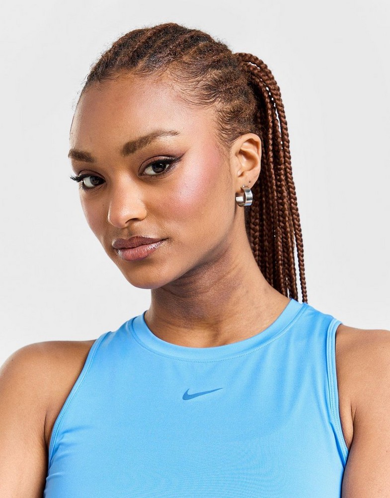 Жіночі топи NIKE ТОП W NK ONE CLASSIC DF CRP МАЙКА FN2845-412 Блакитний