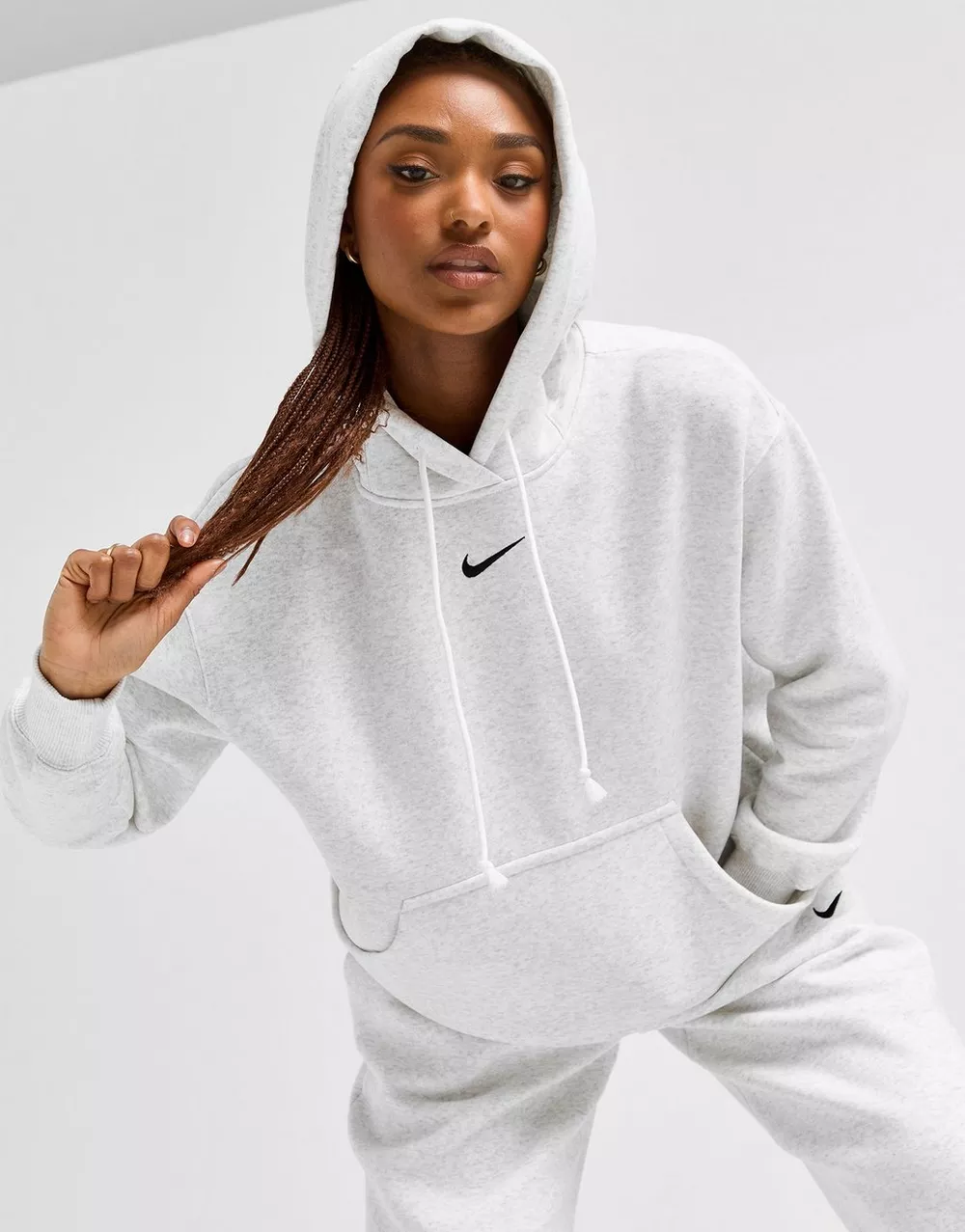 NIKE КОФТА З КАПЮШОНОМ W NSW PHNX FLC OS PO HOODIE, фото 1 з 5