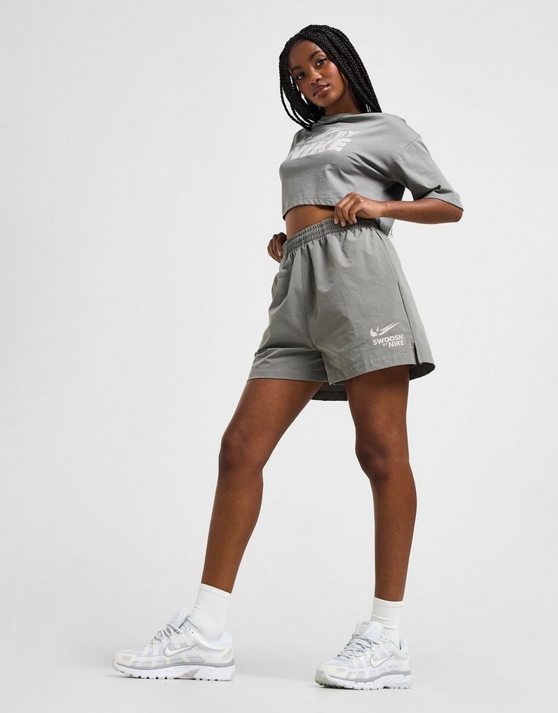 Жіночі шорти NIKE ШОРТИ W NSW WOVEN SHORT GLS HF5529-029 Сірий
