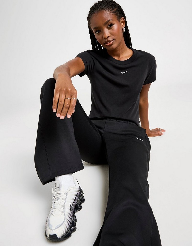 Női póló NIKE PÓLÓ W NSW NK CHLL KNT MD CRP FV5508-010 Fekete