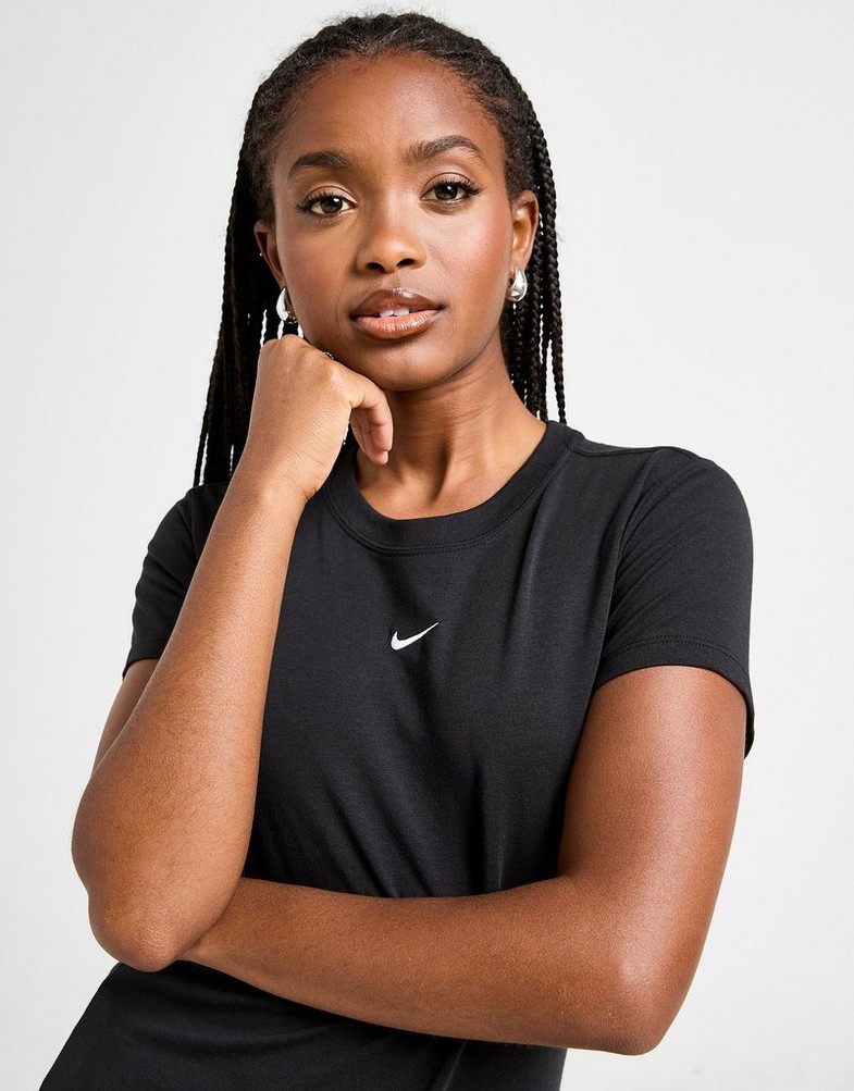 Női póló NIKE PÓLÓ W NSW NK CHLL KNT MD CRP FV5508-010 Fekete