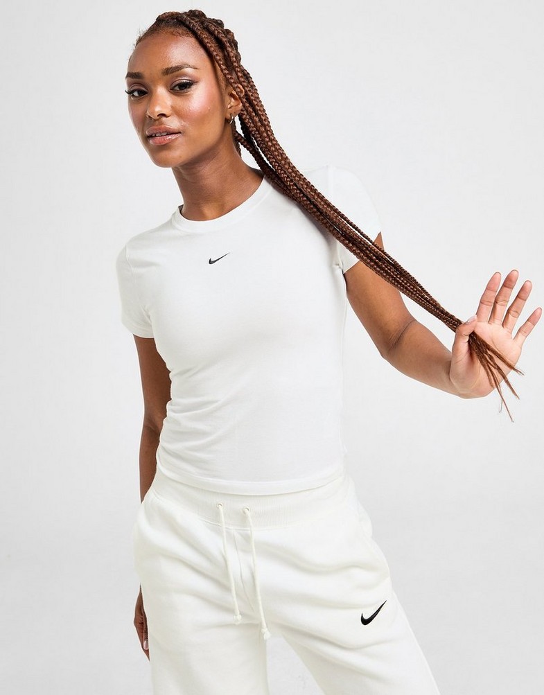 Női póló NIKE PÓLÓ W NSW NK CHLL KNT MD CRP FV5508-100 Fehér