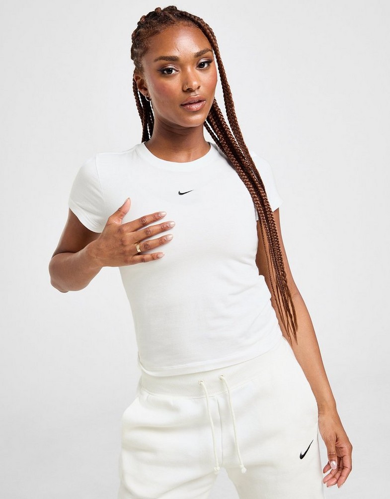 Női póló NIKE PÓLÓ W NSW NK CHLL KNT MD CRP FV5508-100 Fehér