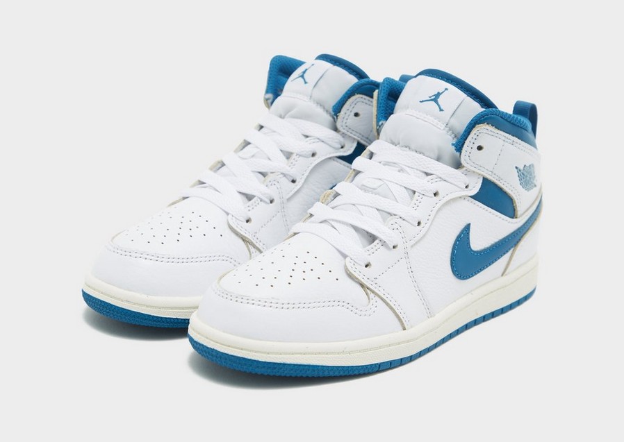 Adidași pentru copii JORDAN 1 MID SE BP FN7493-141 Alb
