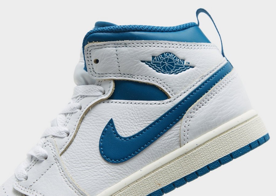 Adidași pentru copii JORDAN 1 MID SE BP FN7493-141 Alb