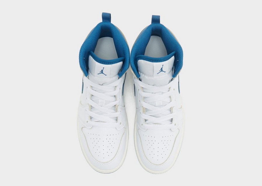 Adidași pentru copii JORDAN 1 MID SE BP FN7493-141 Alb