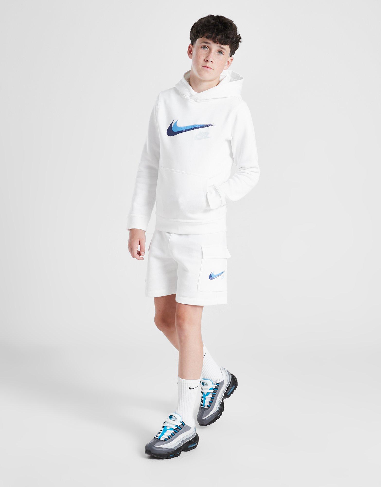 NIKE BLUZĂ CU GLUGĂ B NSW SI FLC PO HOODY BB B FZ4712-100 Alb