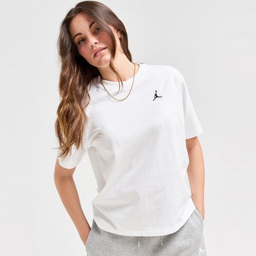 Moteriški marškinėliai MARŠKINĖLIAI W JORDAN ESSEN GF TEE CORE 23 WHITE/BLACK