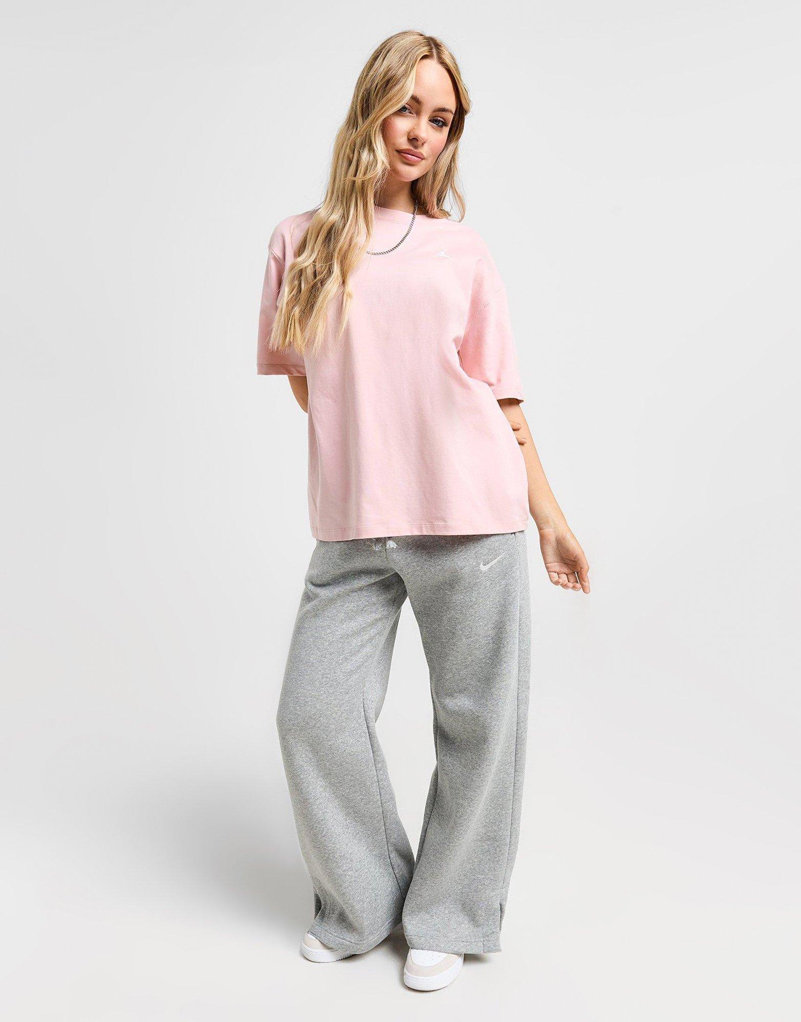 Női póló PÓLÓ W JORDAN ESSEN GF TEE CORE 23 PINK GLAZE/WHITE HJ5490-607 Rózsaszín