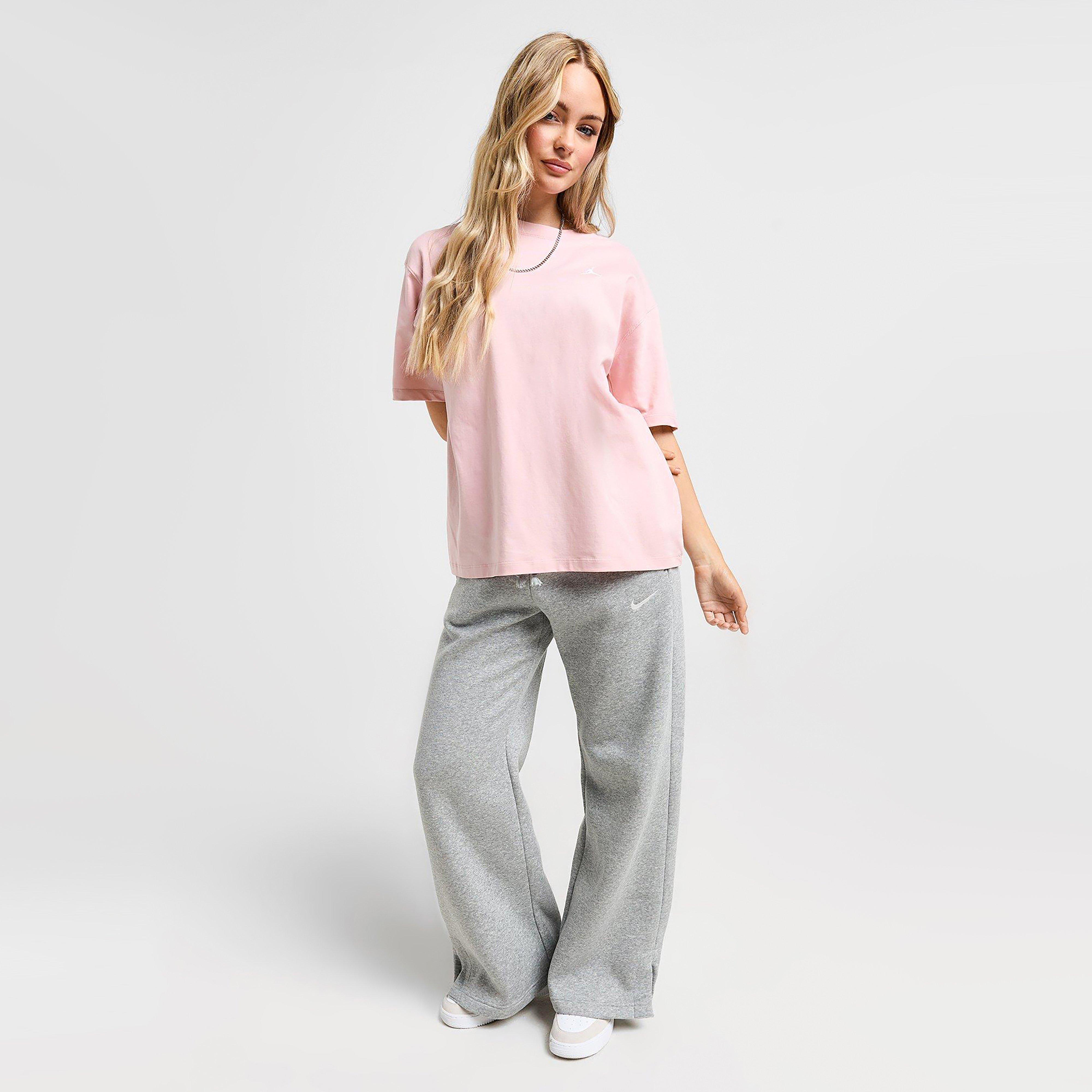 Női póló PÓLÓ W JORDAN ESSEN GF TEE CORE 23 PINK GLAZE/WHITE