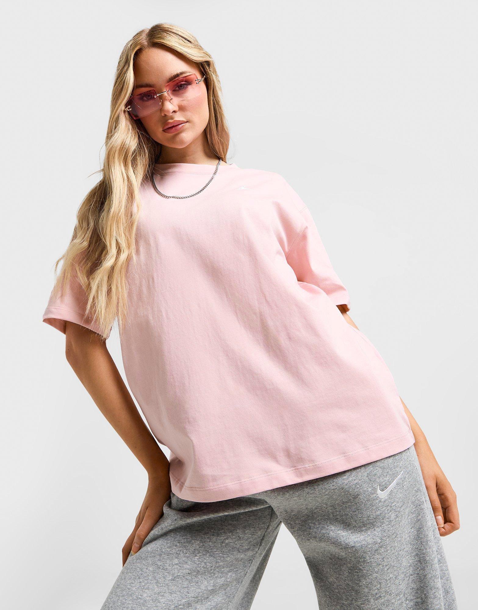 Női póló PÓLÓ W JORDAN ESSEN GF TEE CORE 23 PINK GLAZE/WHITE HJ5490-607 Rózsaszín