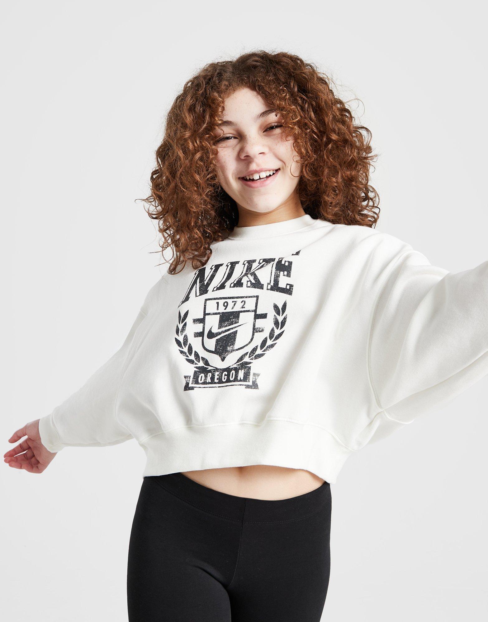 Nike Mikina G Nsw Trend Flc Crp Crew Girl